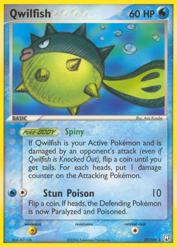 Qwilfish (27/109) [EX: Team Rocket Returns] - Comfy Hobbies
