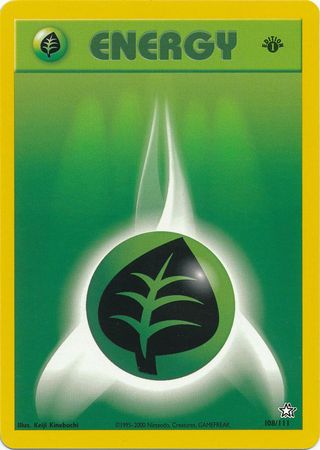 Grass Energy (108/111) [Neo Genesis Unlimited] - Comfy Hobbies