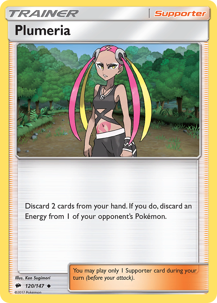 Plumeria (120/147) [Sun & Moon: Burning Shadows] - Comfy Hobbies