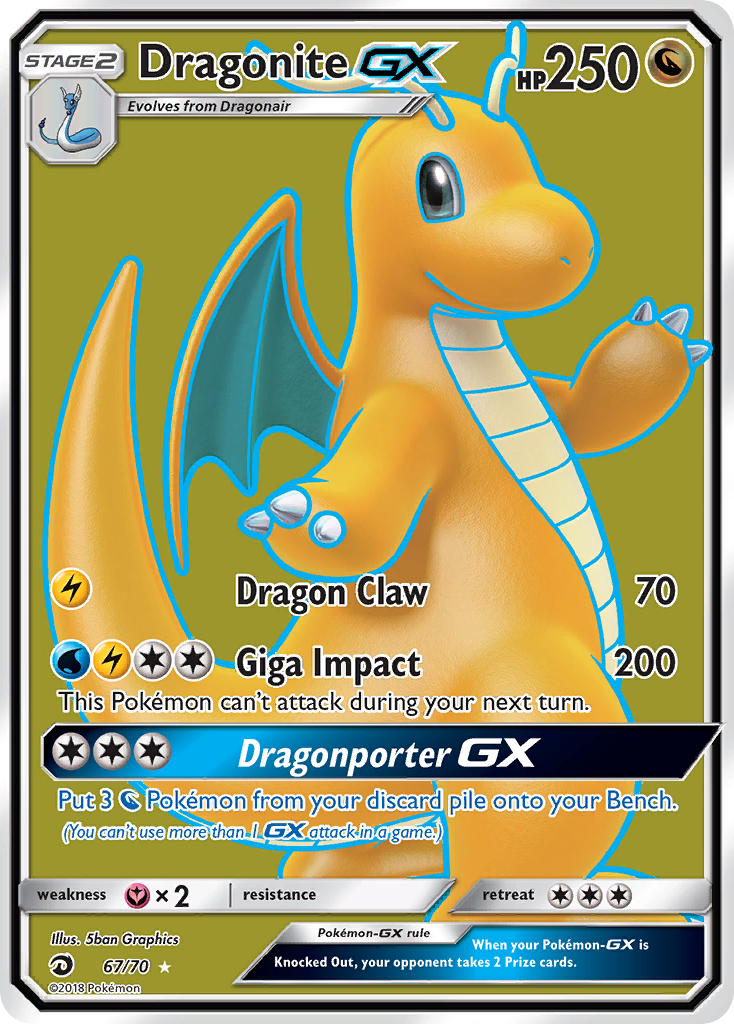 Dragonite GX (67/70) [Sun & Moon: Dragon Majesty] - Comfy Hobbies