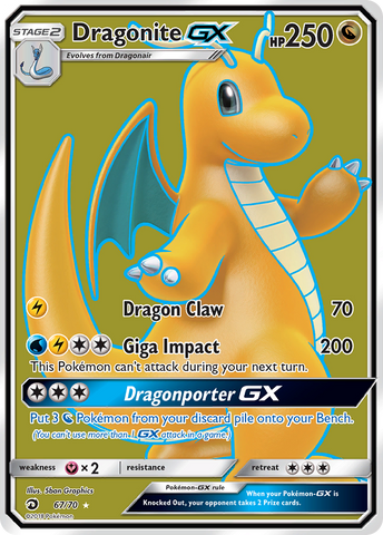 Dragonite GX (67/70) [Sun & Moon: Dragon Majesty] - Comfy Hobbies