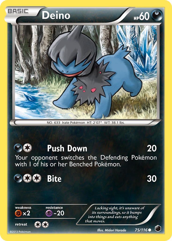 Deino (75/116) [Black & White: Plasma Freeze] - Comfy Hobbies