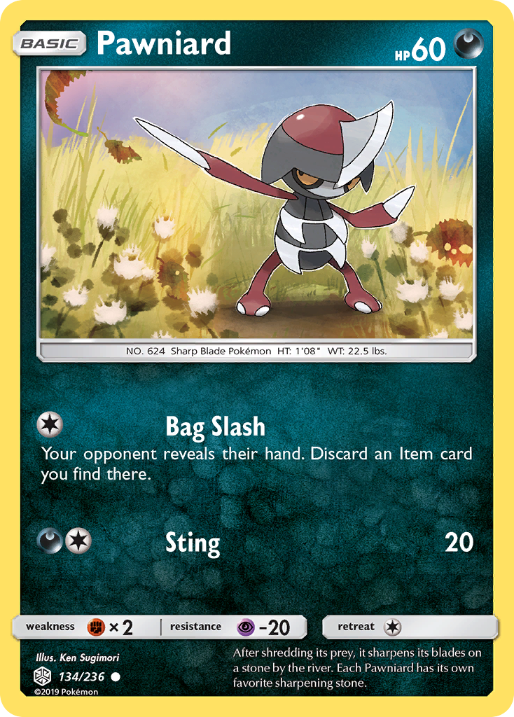Pawniard (134/236) [Sun & Moon: Cosmic Eclipse] - Comfy Hobbies