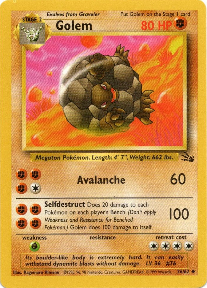 Golem (36/62) [Fossil Unlimited] - Comfy Hobbies