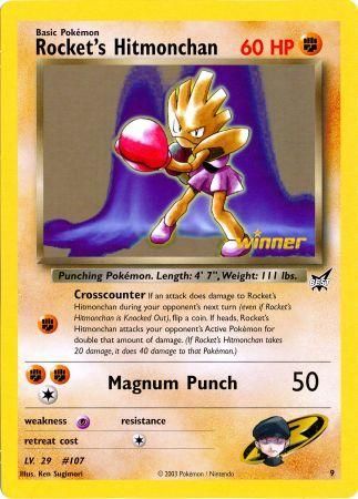 Rocket's Hitmonchan (9) (Jumbo Card) [Best of Promos] - Comfy Hobbies
