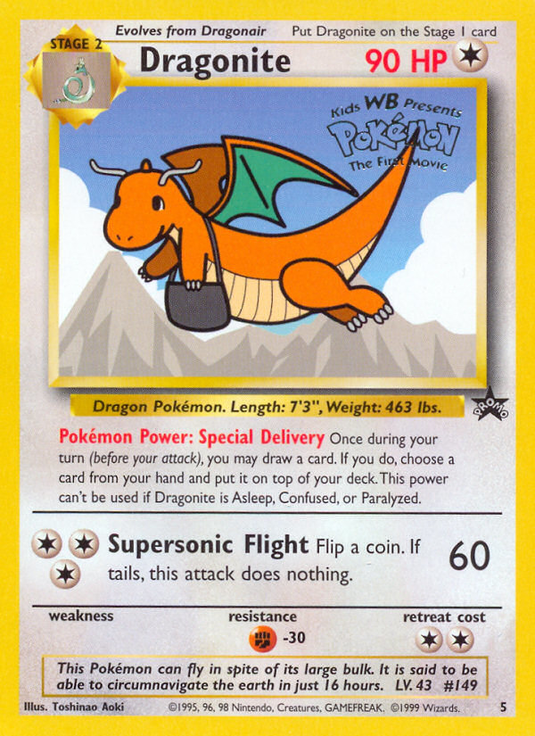 Dragonite (5) [Wizards of the Coast: Black Star Promos] - Comfy Hobbies