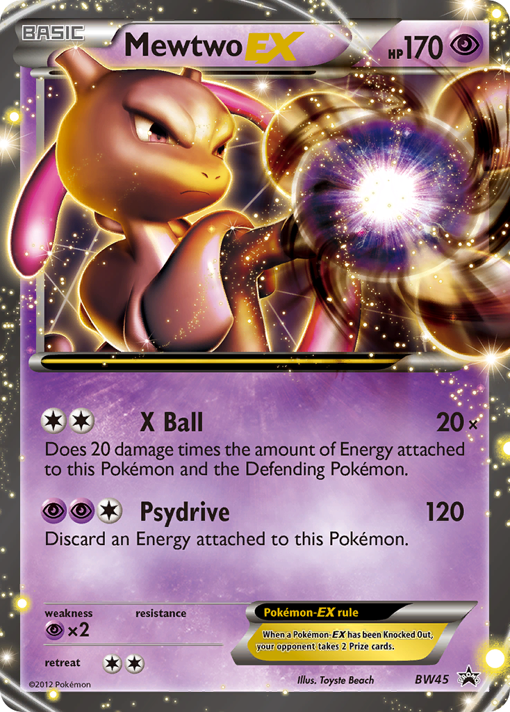 Mewtwo EX (BW45) [Black & White: Black Star Promos] - Comfy Hobbies