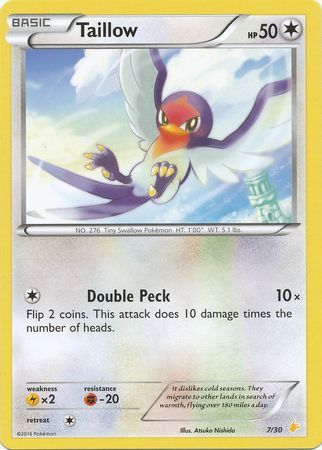 Taillow (7/30) [XY: Trainer Kit 3 - Pikachu Libre] - Comfy Hobbies