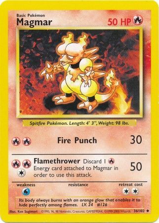 Magmar (36/102) [Base Set Unlimited] - Comfy Hobbies