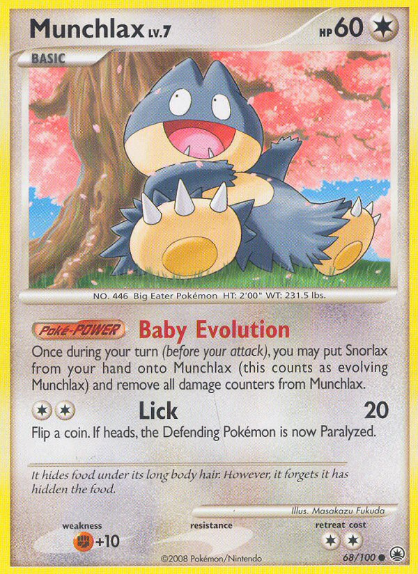 Munchlax (68/100) [Diamond & Pearl: Majestic Dawn] - Comfy Hobbies