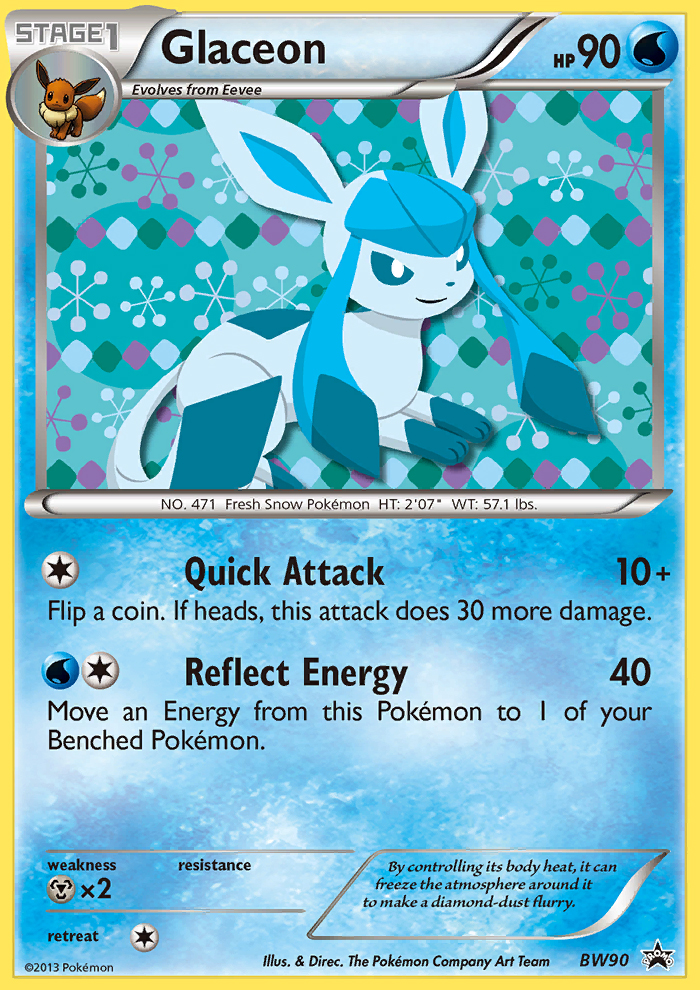 Glaceon (BW90) [Black & White: Black Star Promos] - Comfy Hobbies
