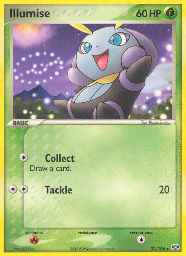 Illumise (32/106) [EX: Emerald] - Comfy Hobbies