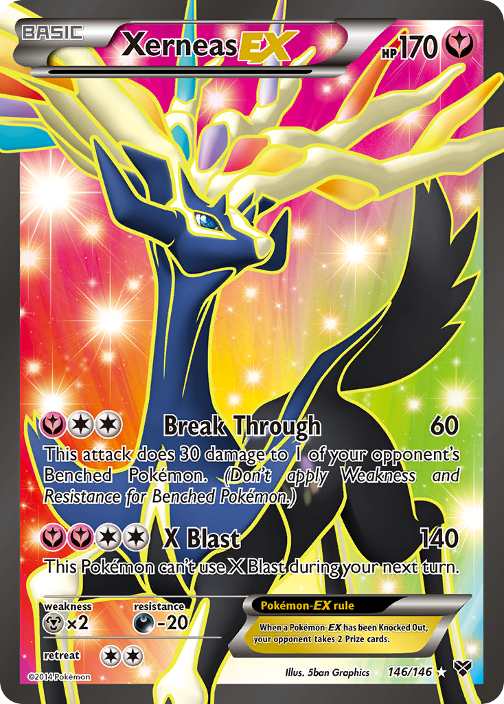 Xerneas EX (146/146) [XY: Base Set] - Comfy Hobbies