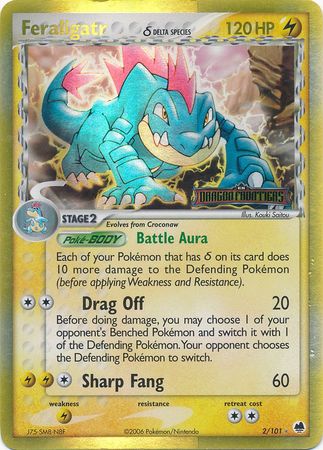 Feraligatr (2/101) (Delta Species) (Stamped) [EX: Dragon Frontiers] - Comfy Hobbies