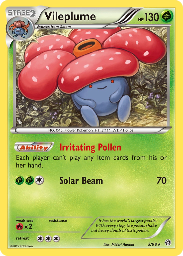 Vileplume (3/98) [XY: Ancient Origins] - Comfy Hobbies