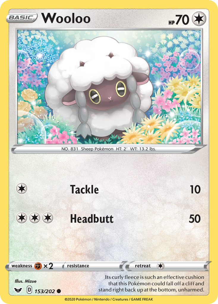 Wooloo (153/202) [Sword & Shield: Base Set] - Comfy Hobbies