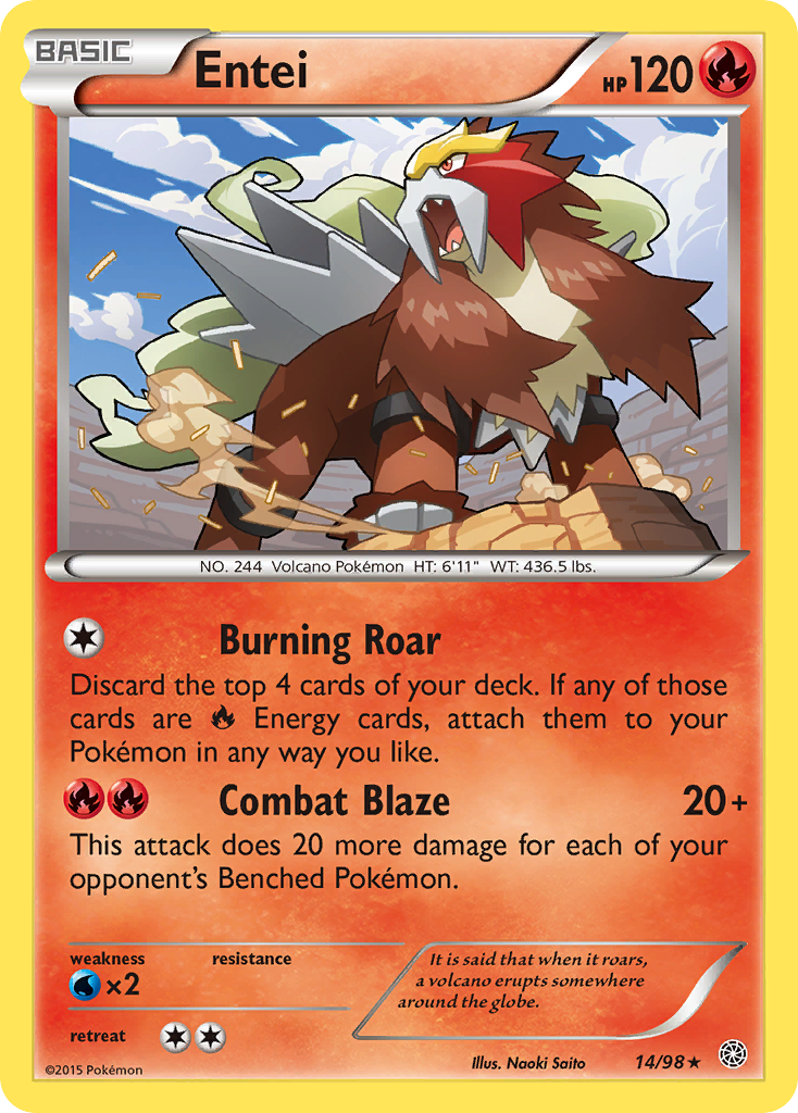 Entei (14/98) [XY: Ancient Origins] - Comfy Hobbies