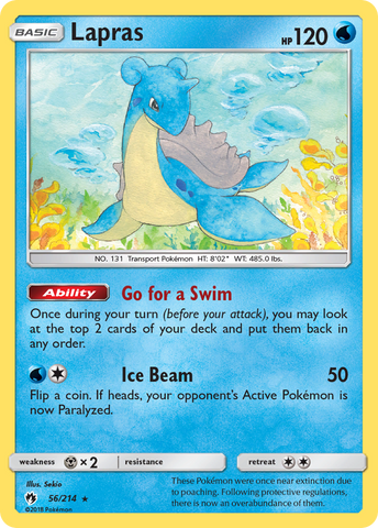 Lapras (56/214) [Sun & Moon: Lost Thunder] - Comfy Hobbies