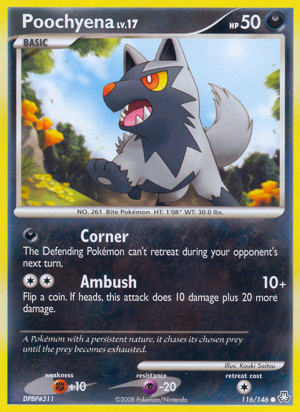 Poochyena (116/146) [Diamond & Pearl: Legends Awakened] - Comfy Hobbies