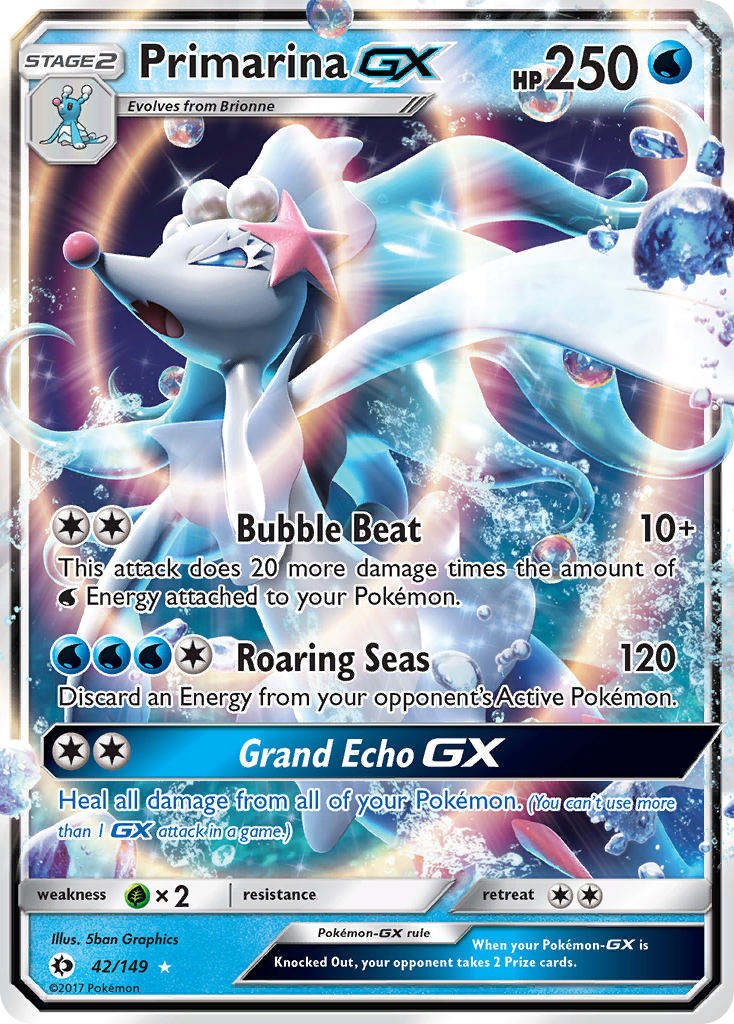 Primarina GX (42/149) [Sun & Moon: Base Set] - Comfy Hobbies