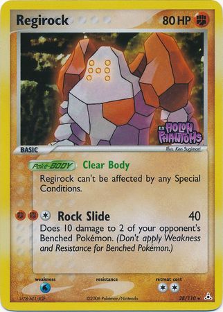 Regirock (28/110) (Stamped) [EX: Holon Phantoms] - Comfy Hobbies