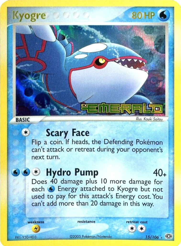 Kyogre (15/106) (Stamped) [EX: Emerald] - Comfy Hobbies