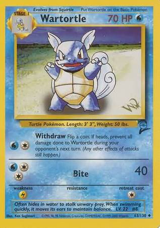 Wartortle (63/130) (W Stamped Promo) [Base Set 2] - Comfy Hobbies