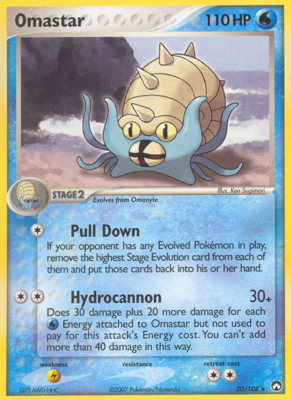 Omastar (20/108) [EX: Power Keepers] - Comfy Hobbies