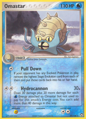 Omastar (20/108) [EX: Power Keepers] - Comfy Hobbies