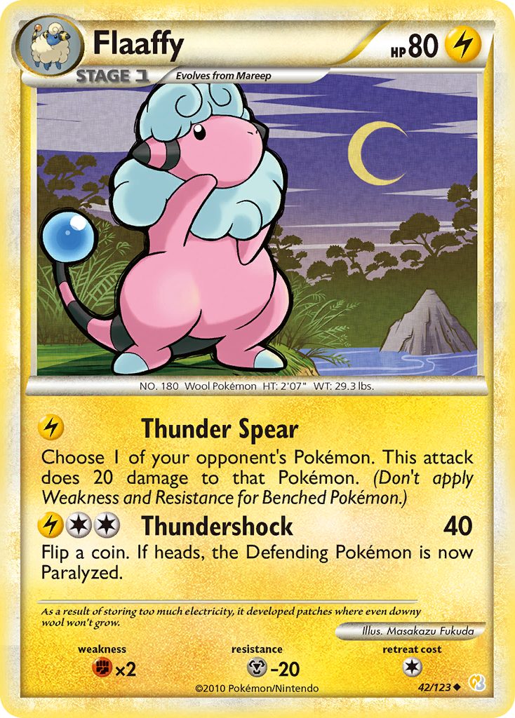 Flaaffy (42/123) [HeartGold & SoulSilver: Base Set] - Comfy Hobbies
