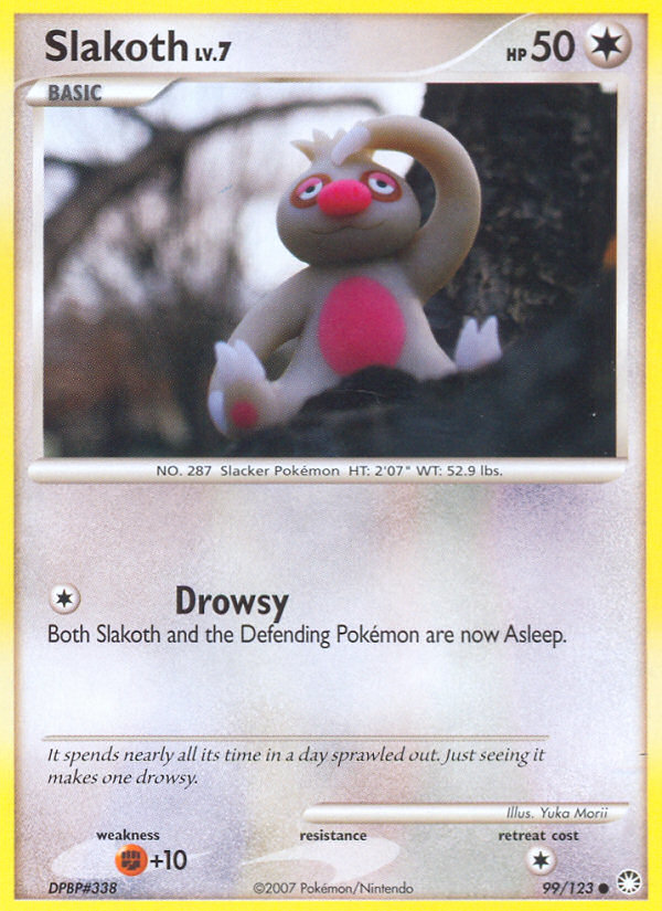 Slakoth (99/123) [Diamond & Pearl: Mysterious Treasures] - Comfy Hobbies