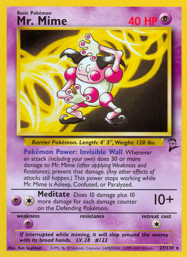 Mr. Mime (27/130) [Base Set 2] - Comfy Hobbies