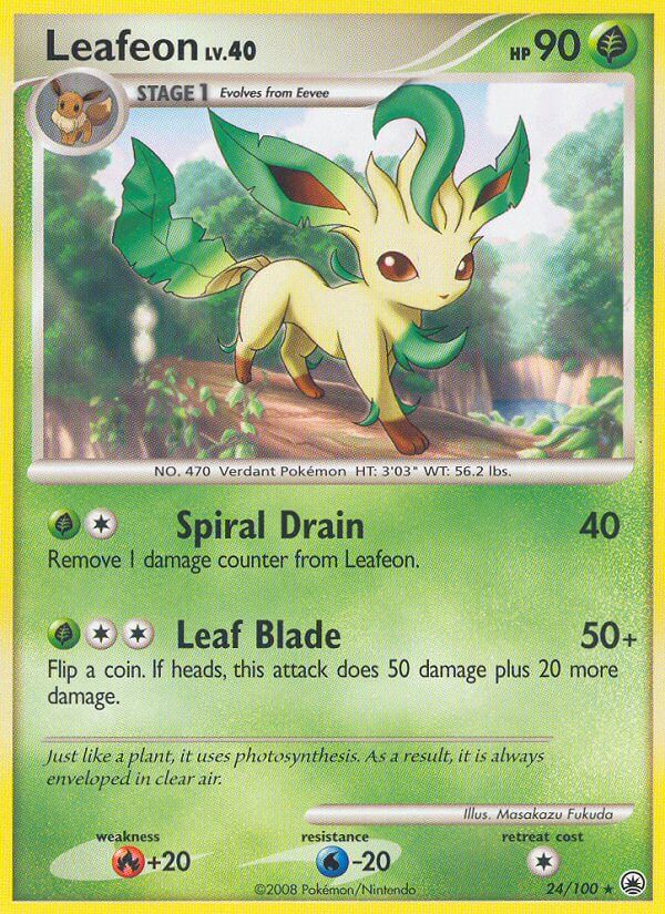 Leafeon (24/100) (Theme Deck Exclusive) [Diamond & Pearl: Majestic Dawn] - Comfy Hobbies