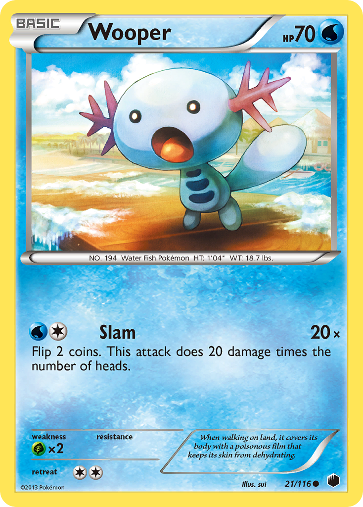 Wooper (21/116) [Black & White: Plasma Freeze] - Comfy Hobbies