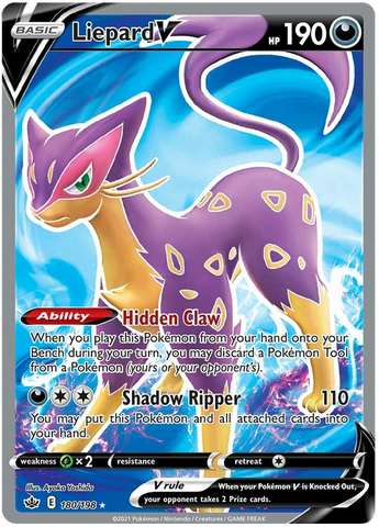 Liepard V (180/198) [Sword & Shield: Chilling Reign] - Comfy Hobbies