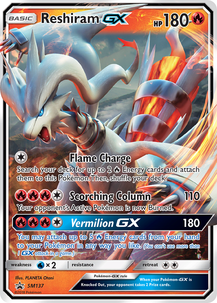 Reshiram GX (SM137) [Sun & Moon: Black Star Promos] - Comfy Hobbies