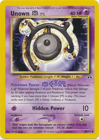 Unown [M] (49/75) [Neo Discovery Unlimited] - Comfy Hobbies