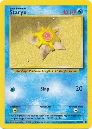 Staryu (65/102) [Base Set Unlimited] - Comfy Hobbies