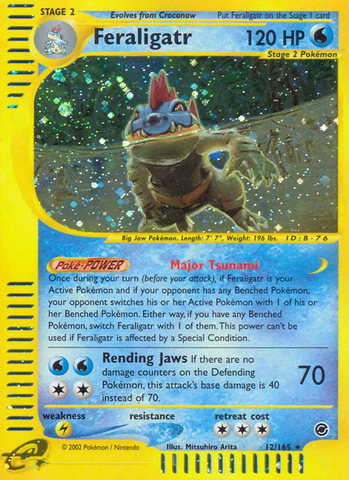 Feraligatr (12/165) [Expedition: Base Set] - Comfy Hobbies