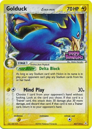Golduck (43/110) (Delta Species) (Stamped) [EX: Holon Phantoms] - Comfy Hobbies