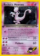 Rocket's Mewtwo (14/132) [Gym Challenge 1st Edition] - Comfy Hobbies