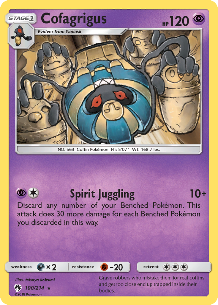 Cofagrigus (100/214) [Sun & Moon: Lost Thunder] - Comfy Hobbies