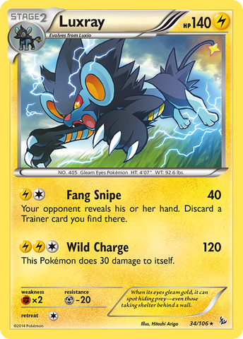 Luxray (34/106) [XY: Flashfire] - Comfy Hobbies