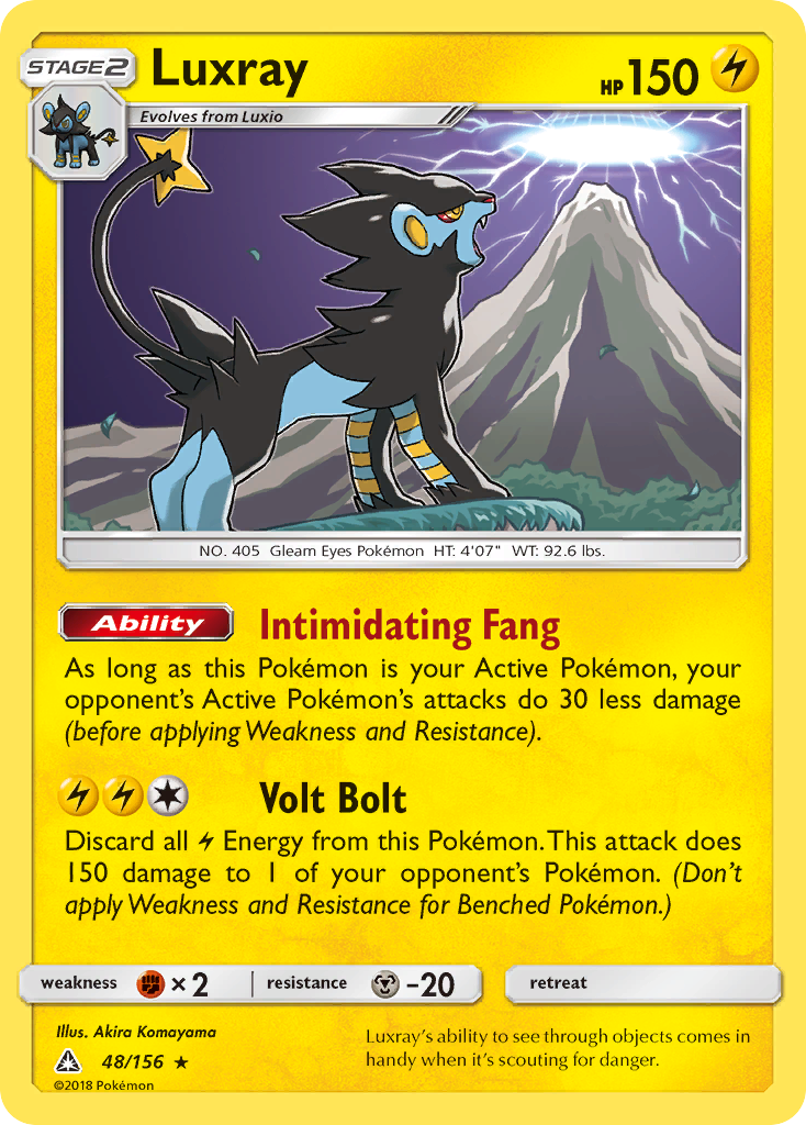 Luxray (48/156) [Sun & Moon: Ultra Prism] - Comfy Hobbies