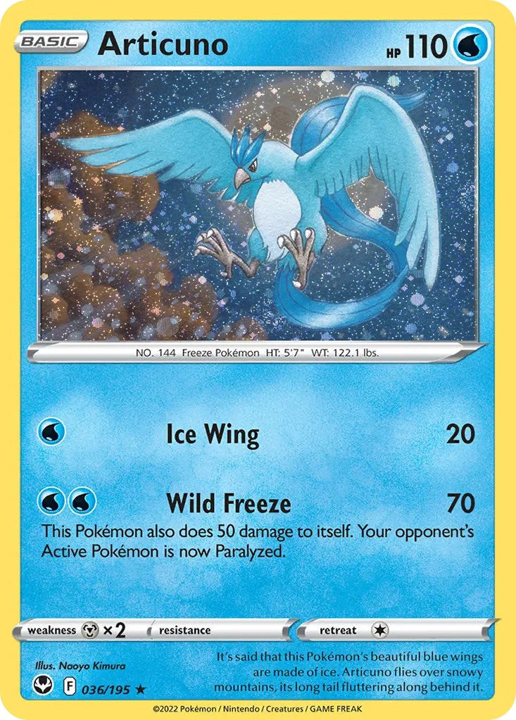 Articuno (036/195) (Cosmos Holo) [Sword & Shield: Base Set] - Comfy Hobbies