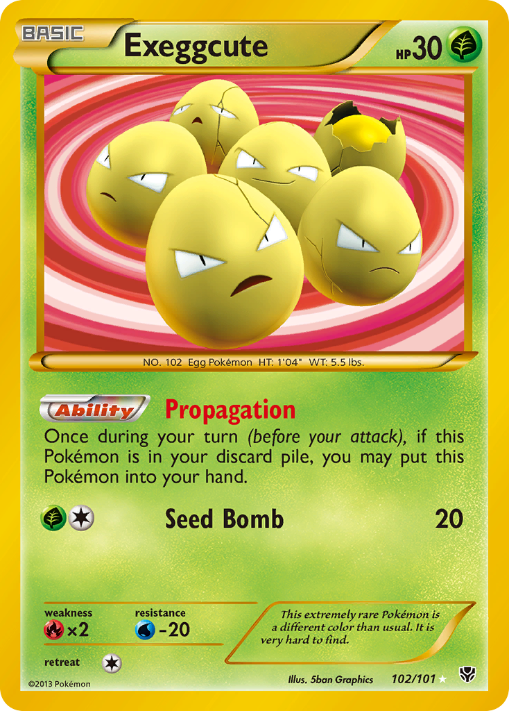 Exeggcute (102/101) [Black & White: Plasma Blast] - Comfy Hobbies
