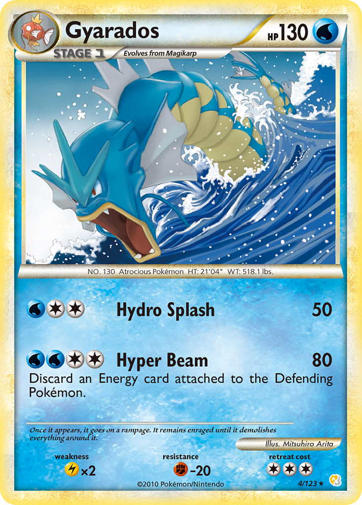 Gyarados (4/123) [HeartGold & SoulSilver: Base Set] - Comfy Hobbies