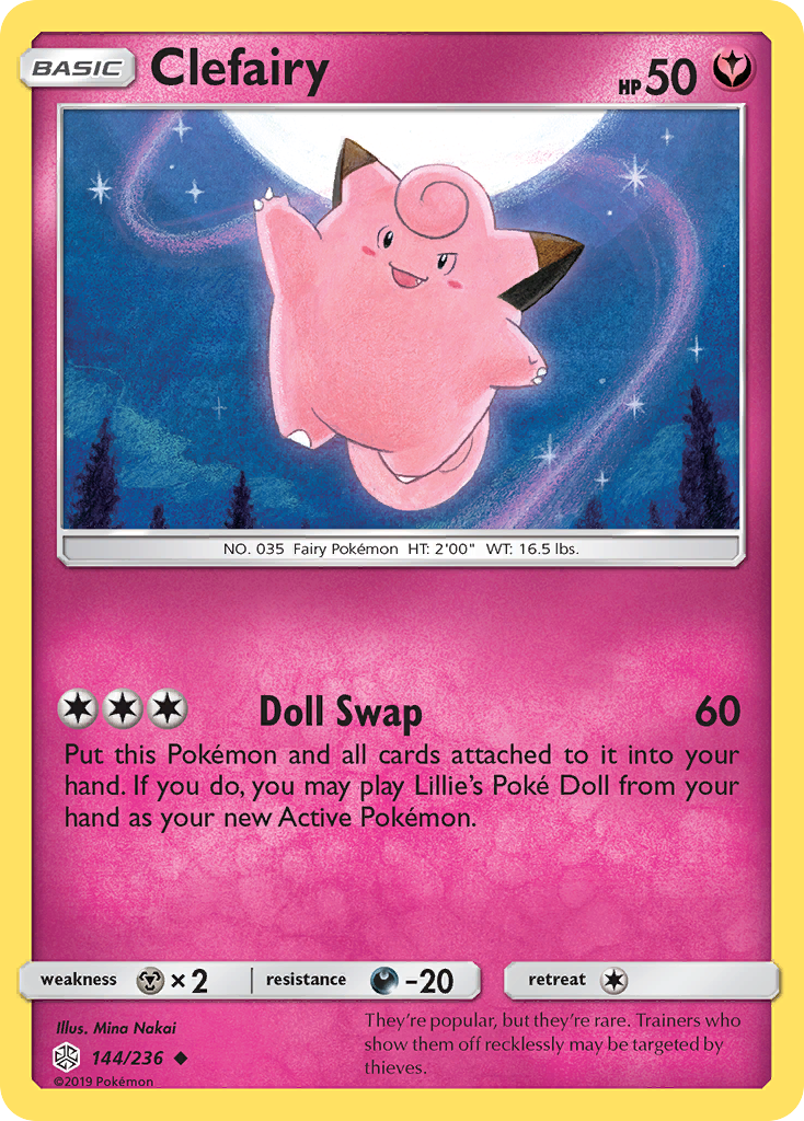 Clefairy (144/236) [Sun & Moon: Cosmic Eclipse] - Comfy Hobbies