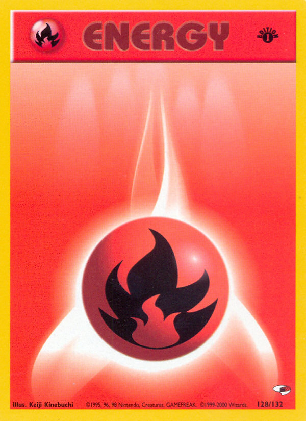 Fire Energy (128/132) [Gym Heroes 1st Edition] - Comfy Hobbies