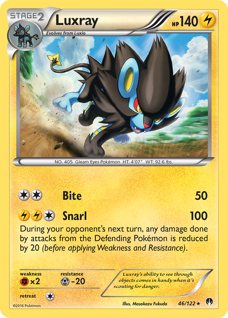 Luxray (46/122) [XY: BREAKpoint] - Comfy Hobbies